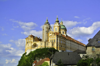 Картинка австрия города -+дворцы +замки +крепости крыши деревья облака