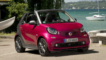 обоя smart fortwo cabrio electric drive 2018, автомобили, smart, 2018, drive, electric, cabrio, two, for