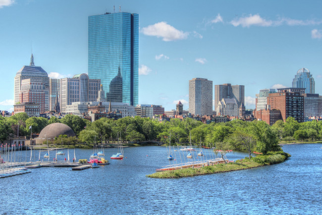 Обои картинки фото boston ma, города, бостон , сша, простор