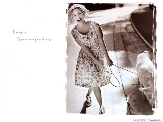 Обои картинки фото Drew Barrymore, дрю, беримор, девушки