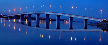 Картинка города мосты река