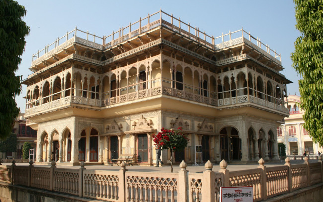 Обои картинки фото palace, jaipur, города, дворцы, замки, крепости, индия