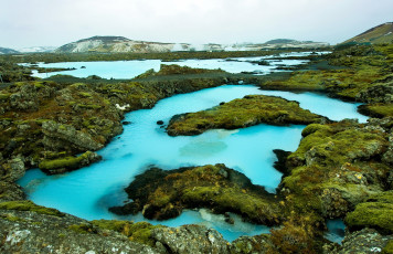Картинка природа реки озера пейзаж исландия мох озеро