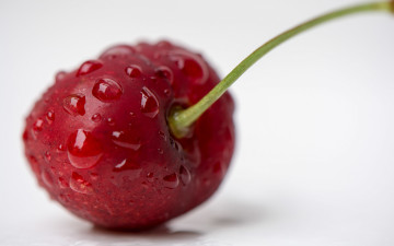 Картинка еда вишня +черешня ягода красная спелая