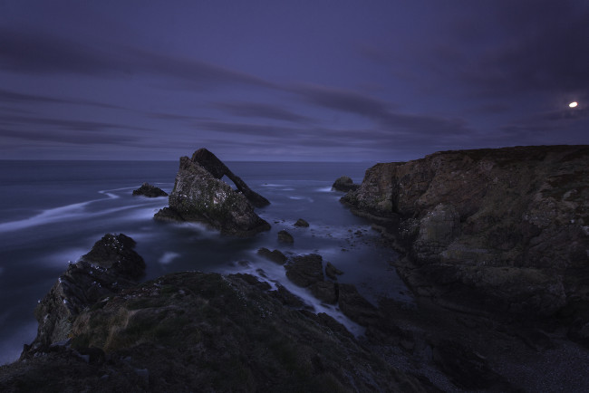 Обои картинки фото природа, побережье, ночь