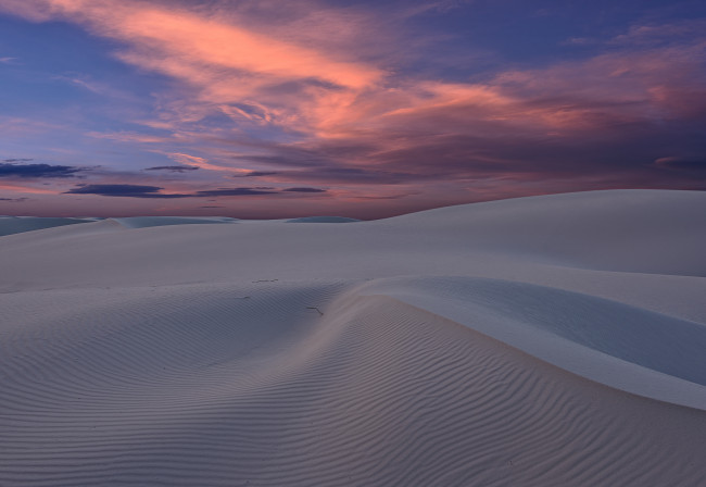 Обои картинки фото природа, пустыни, пустыня, нью-мексико, сша, закат, дюны, песок