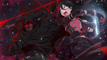 Картинка аниме sword+art+online shouichi shinkawa оружие kirigaya kazuto kirito gun gale online sword art