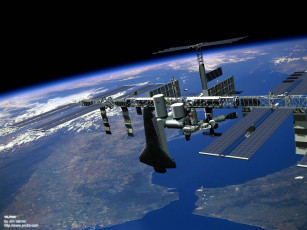 Картинка space station космос космические корабли станции