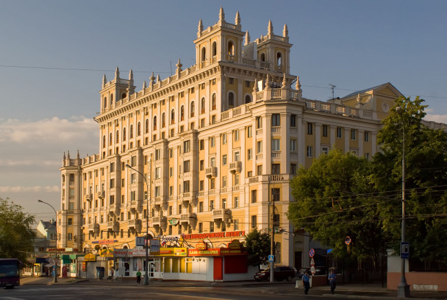 Обои картинки фото города, москва, россия, сталинская, архитектура, здание