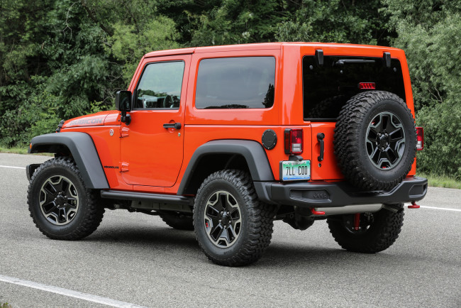 Обои картинки фото автомобили, jeep, 2015г, hard, rock, jk, красный, wrangler