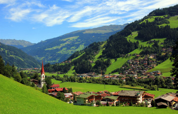 Картинка mayrhofen австрия города -+панорамы
