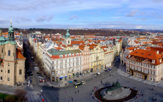 Обои картинки фото города, прага , Чехия, czech, republic, praha, панорама, прага