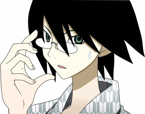 Картинка аниме sayonara+zetsubo+sensei очки лицо парень