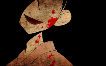Картинка аниме sayonara+zetsubo+sensei девочка кимоно кровь