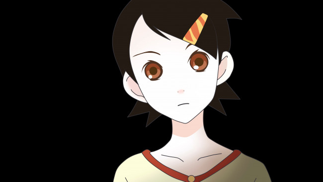 Обои картинки фото аниме, sayonara zetsubo sensei, лицо, заколка, девочка
