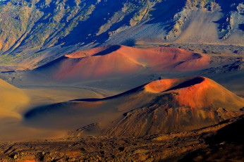 Картинка природа горы покой вулканы кратеры