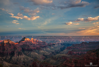 Картинка природа горы каньон ущелье закат
