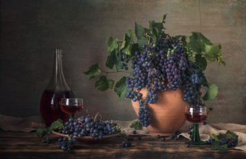 Картинка еда напитки +вино вино виноград натюрморт