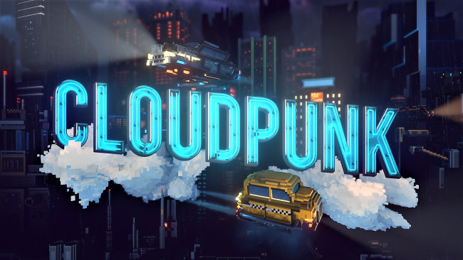 Обои картинки фото видео игры, cloudpunk, будущее, город, огни, дождь, машина