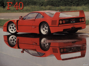 Картинка ferrari f40 1988 автомобили