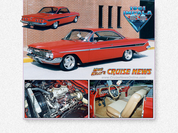 Обои картинки фото chevy, 1961, автомобили, chevrolet