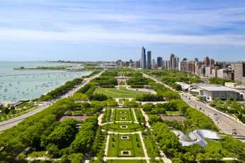 Картинка города Чикаго сша город city chicago illinois usa