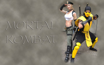 Картинка mortal kombat видео игры sonya blade scorpion