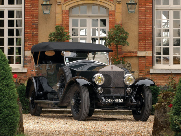 Обои картинки фото 1924, rolls, royce, silver, ghost, torpedo, автомобили, авто, классика