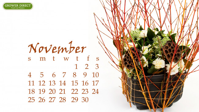 Обои картинки фото календари, цветы, лотосы, ветки, букет