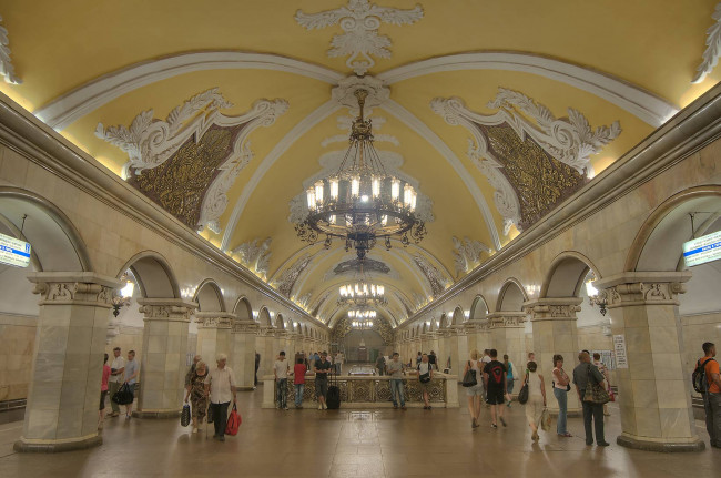 Обои картинки фото интерьер, другое, москва, станция, метро