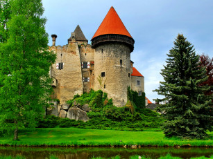 Картинка нижняя австрия хайденрайхштайн города дворцы замки крепости башни стены замок шпили лес