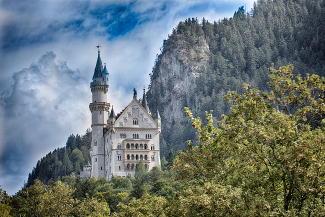 Обои картинки фото neuschwanstein, города, замок нойшванштайн , германия, замок, горы