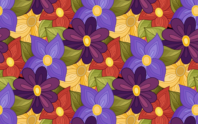 Обои картинки фото векторная графика, цветы , flowers, seamless, текстура, цветы, pattern, vector, floral