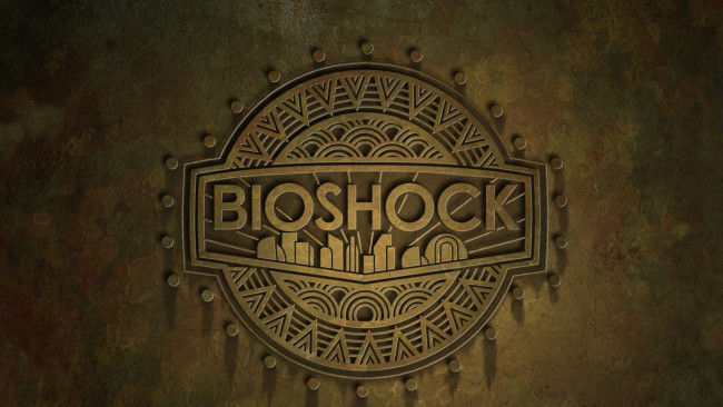 Обои картинки фото видео игры, bioshock, надпись, стена