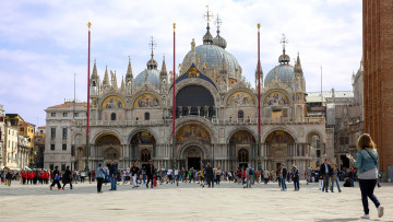 Картинка города венеция+ италия площадь собор