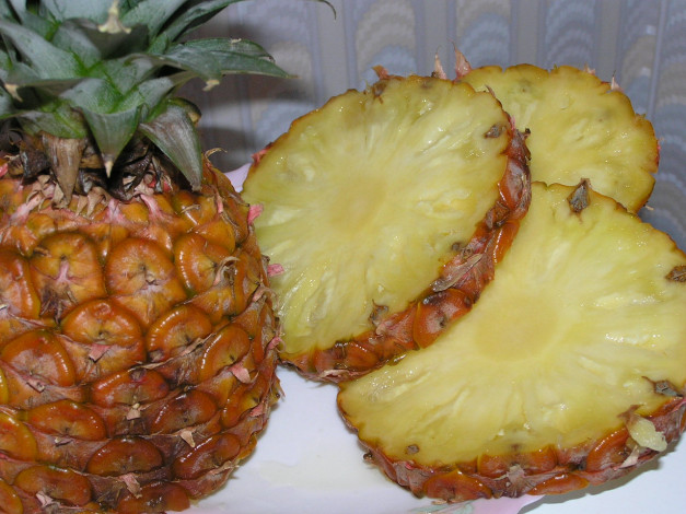 Обои картинки фото еда, ананас