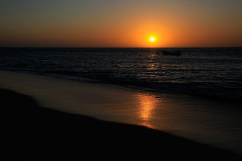 Картинка природа восходы закаты море берег солнце