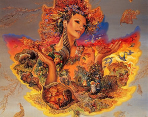 Картинка фэнтези josephine wall богиня осени