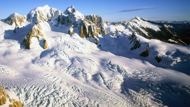 Обои картинки фото природа, горы, снег, вершина