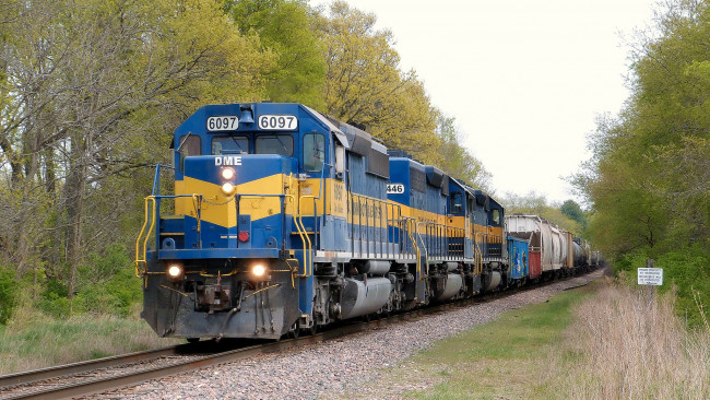 Обои картинки фото техника, поезда, состав, локомотив, железная, дорога