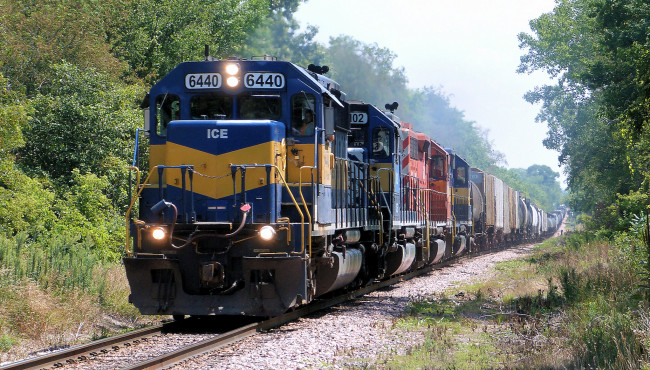 Обои картинки фото техника, поезда, железная, локомотив, дорога, состав
