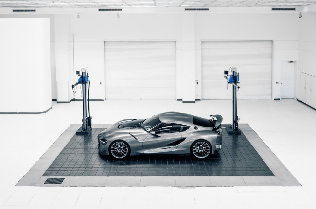 Обои картинки фото 2014 toyota ft-1 graphite, автомобили, toyota, тюнинг, металлик, серый