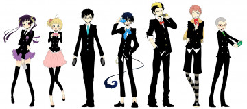 Картинка аниме ao+no+exorcist синий экзорцист персонажи арт юкио братья рин