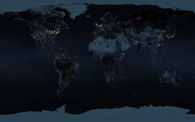 Обои картинки фото разное, глобусы,  карты, континенты, карта, ночь, огни
