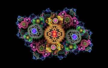 Картинка 3д+графика фракталы+ fractal абстракция фон фрактал