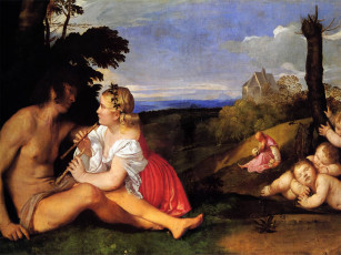 Картинка the three ages of man рисованные tiziano vecellio