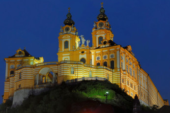 Картинка австрия мельк монастырь города католические соборы костелы аббатства