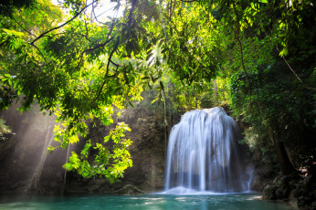 Картинка природа водопады thailand таиланд лес