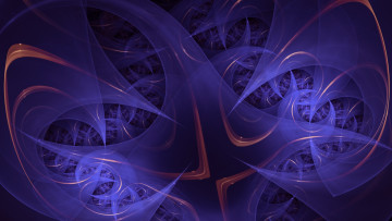 Картинка 3д графика fractal фракталы цвета узор фон линии изгибы