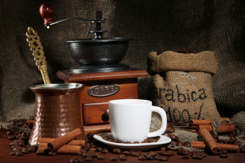 Картинка еда кофе +кофейные+зёрна кофемолка арабика